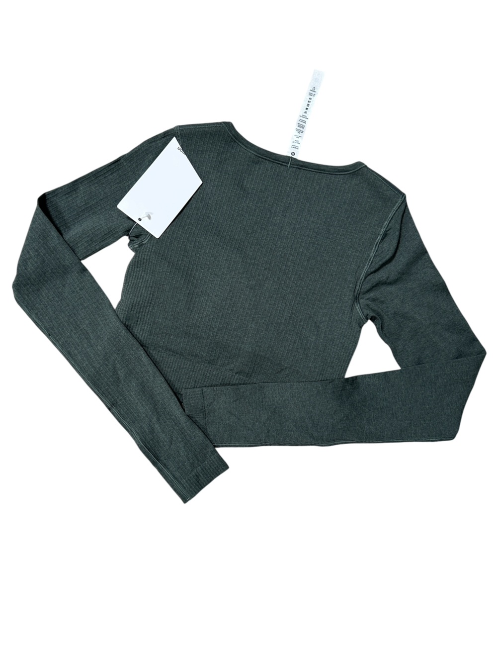Lululemon Ebb to Street Long Sleeve Shirt Smoked Spruce, Size 4 W3DZNS - Picture 3 of 6